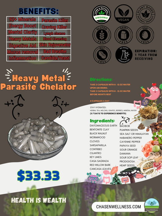 Heavy Metal Parasite Chelator         (56 Vegan capsules)