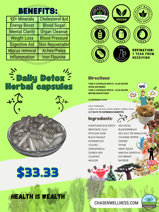 Daily Supplement Detox                    (56 Vegan capsules)